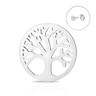 Значок (пин) BROCHE брошь бижутерия Дерево Жизни серебристый BRGV114906